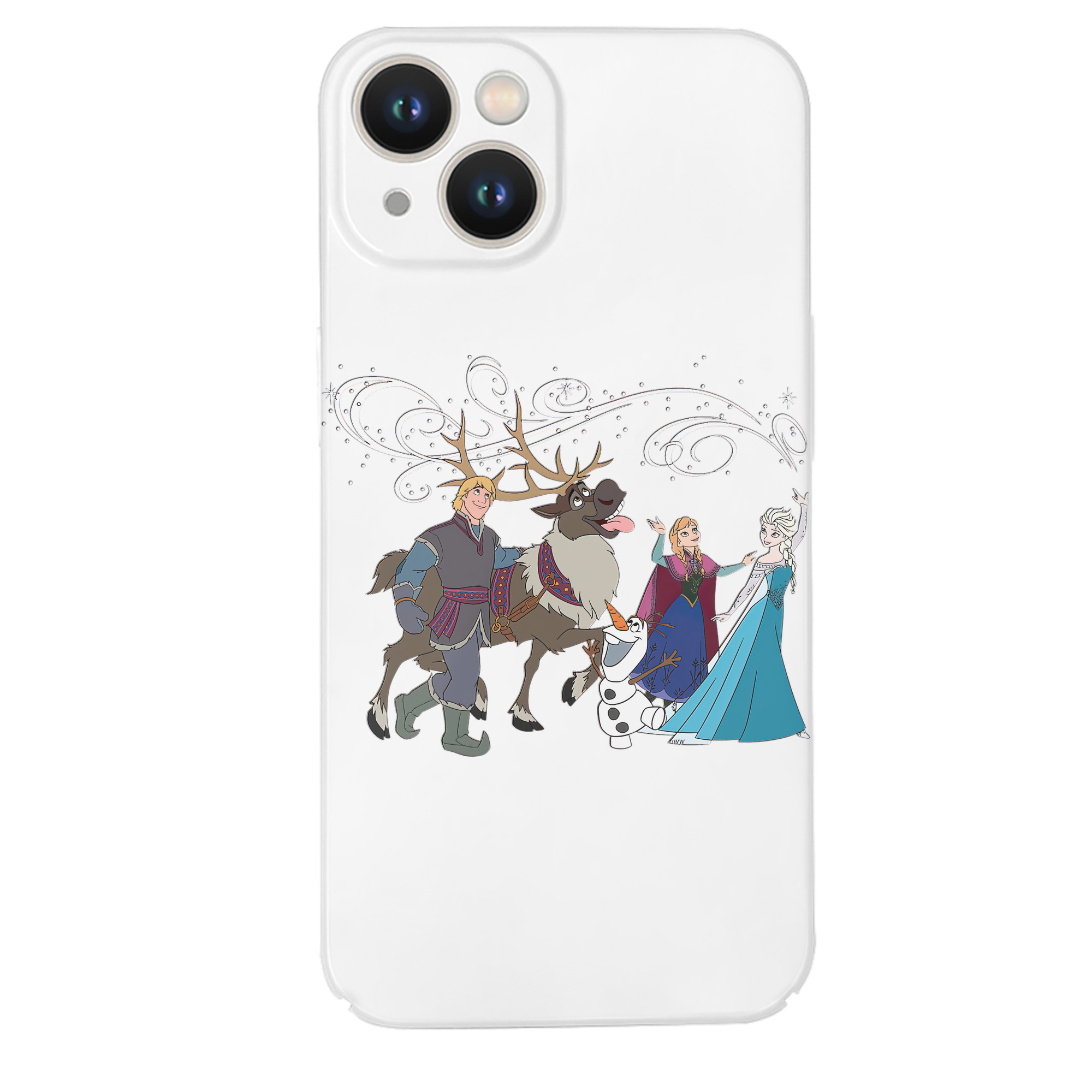（画像用） アナと雪の女王 アンナ エルサ Frozen Anna Elsa 【iPhone 14シリーズ対応】ハードケース